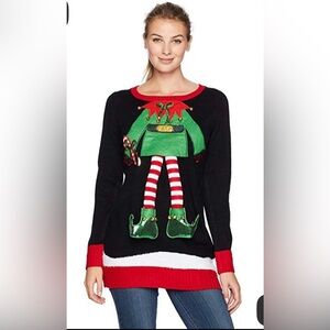 Kela Christmas Elf Sweater Dress, Size Medium